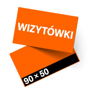 Wizytówki 90 x 50 mm - poziom